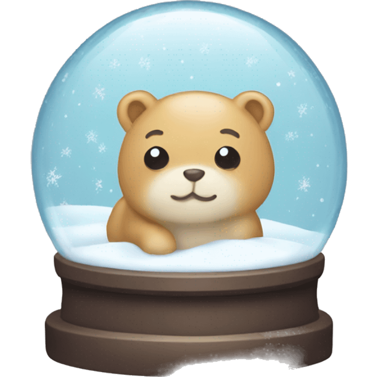 Cute snow globe  emoji