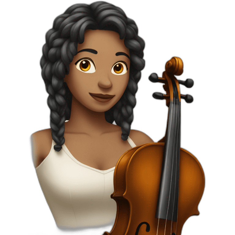 Strings in the woman emoji