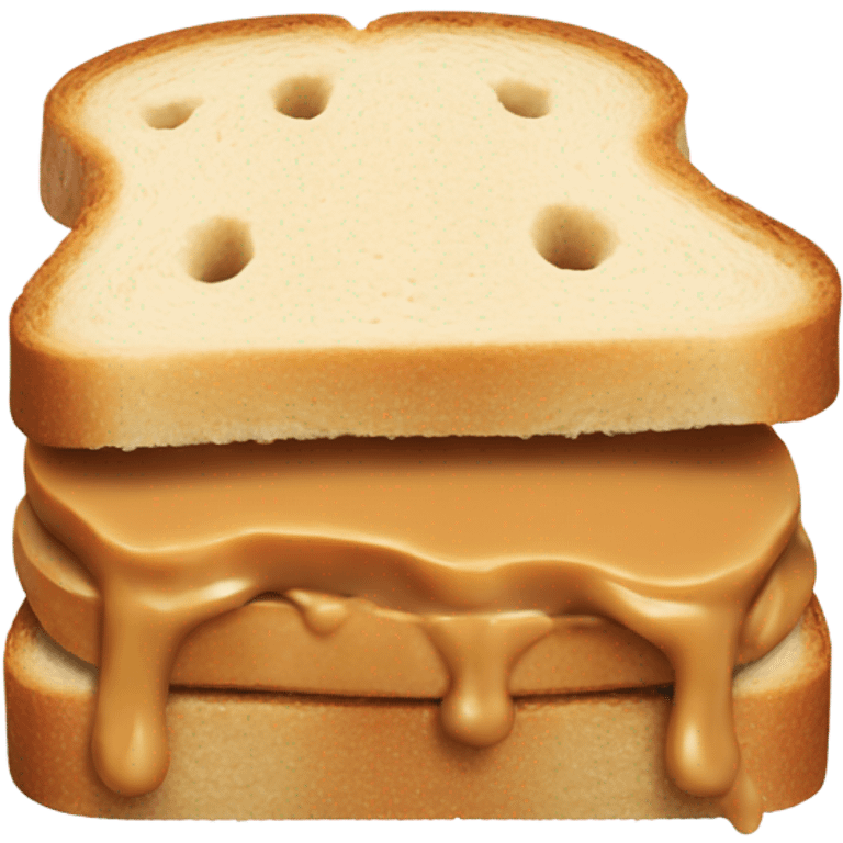 realistic peanut butter sandwich emoji