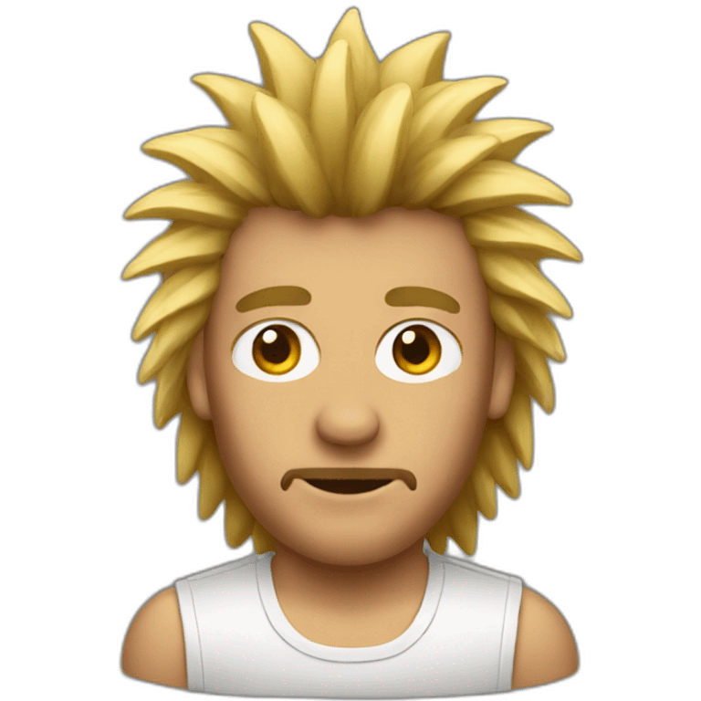 Man with spiked mullet emoji