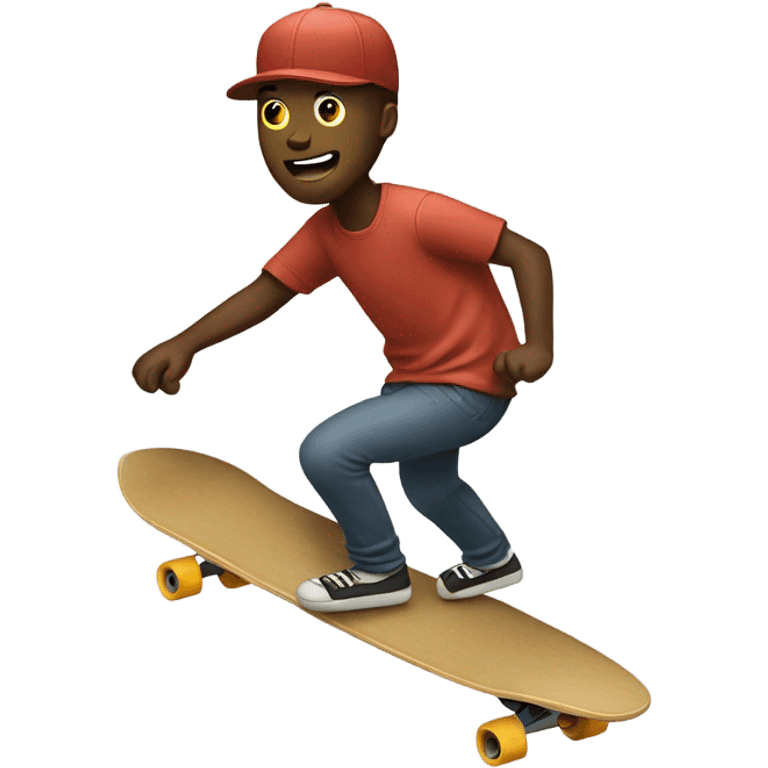 Guy on a longboard  emoji