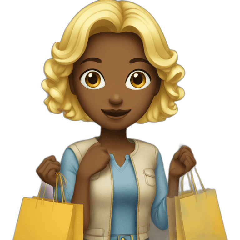 girl-shopping emoji