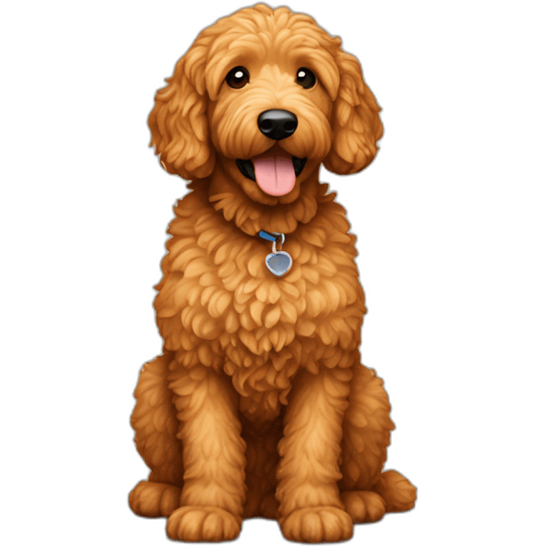 ginger golden doodle dog emoji