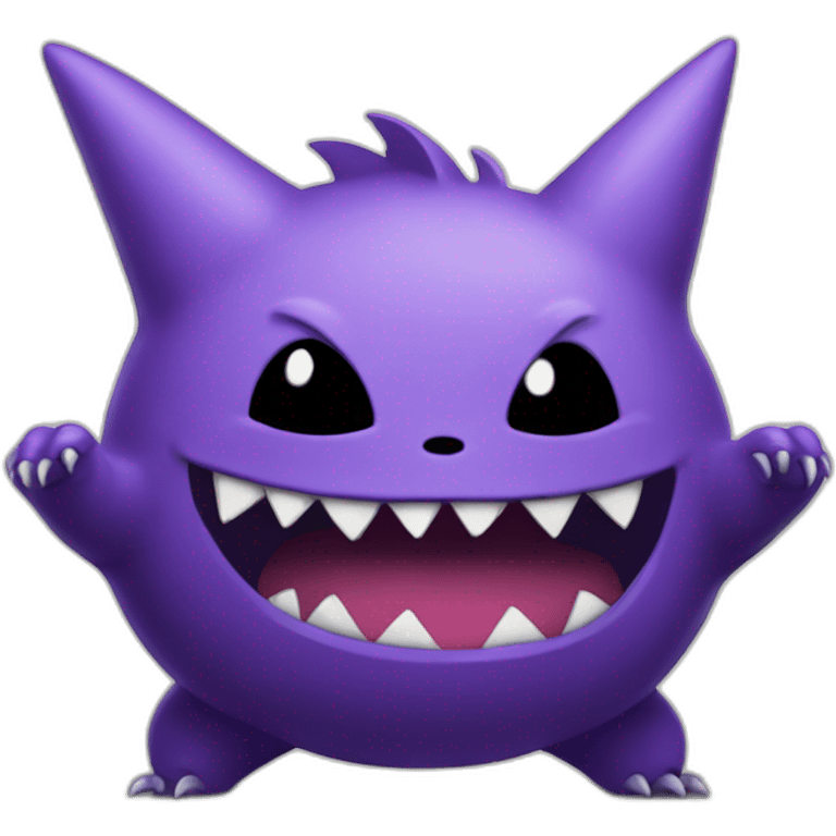 gengar with sign saying "HYPE" emoji