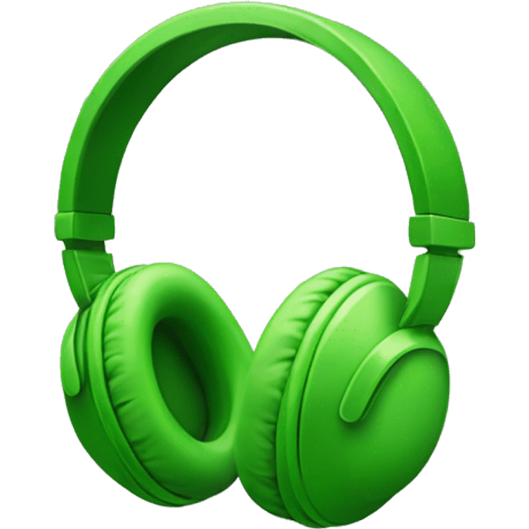 green headphones emoji