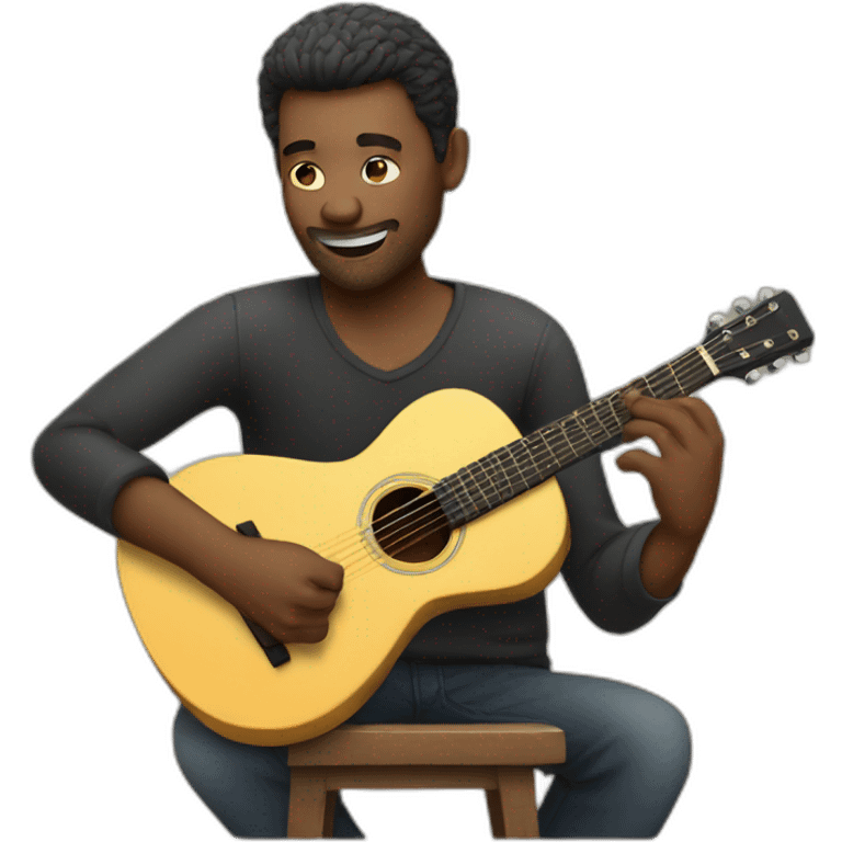 man playing guitar emoji