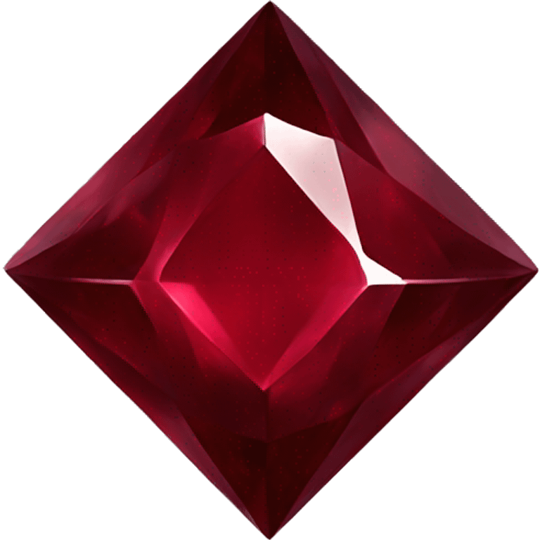 Dark red diamond emoji