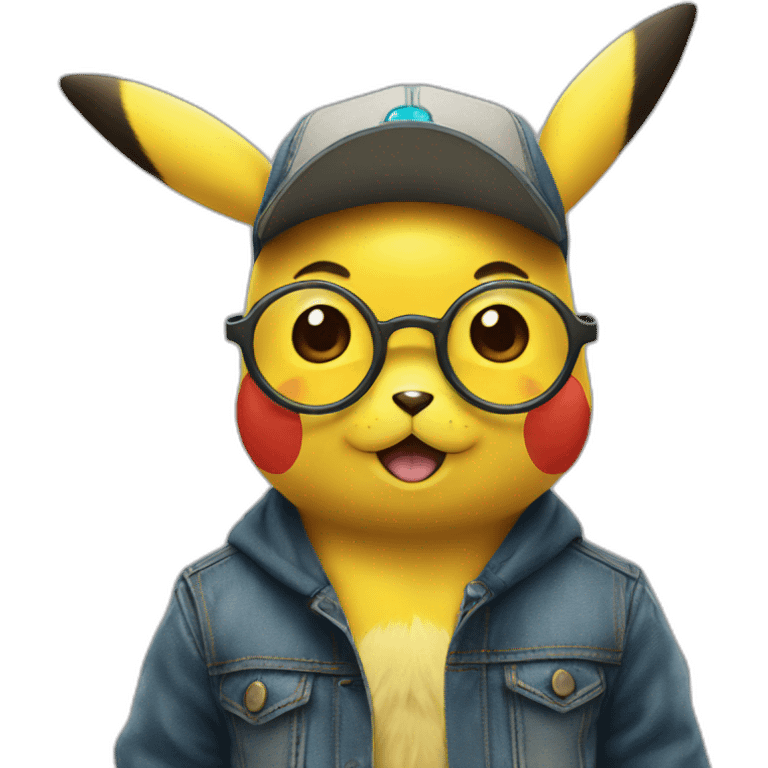 Pikachu Glasses emoji