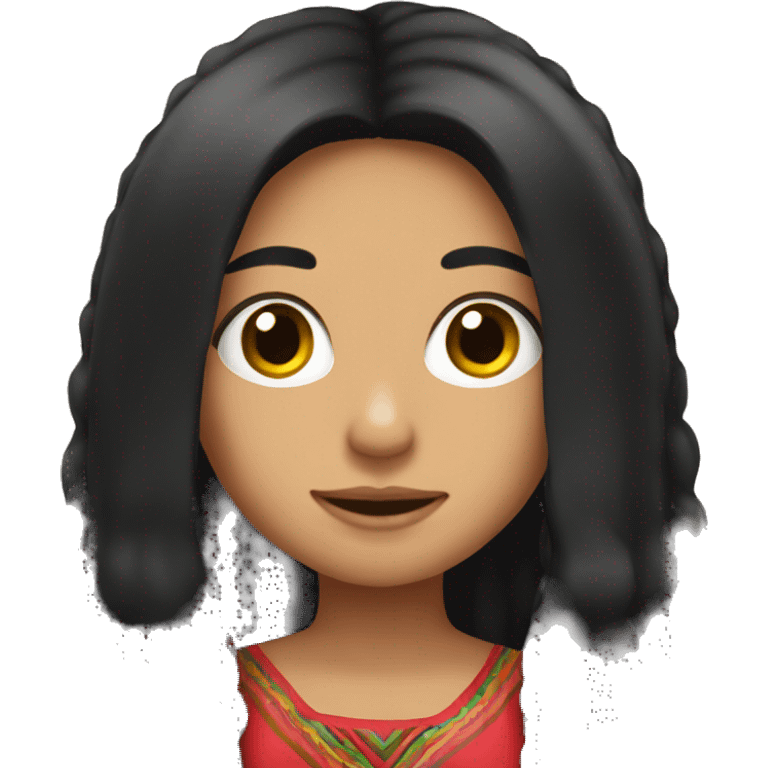 Mexican with girl with long black hair  emoji