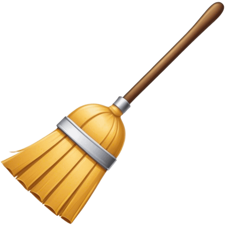 broom logo, brand, restaurant logo, retro emoji