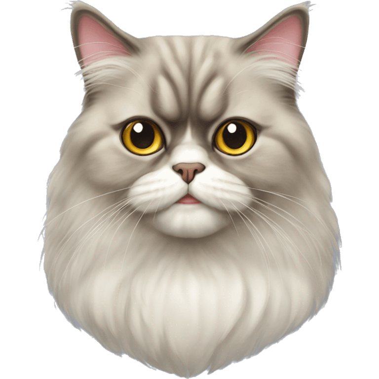 Persian cat portrait emoji