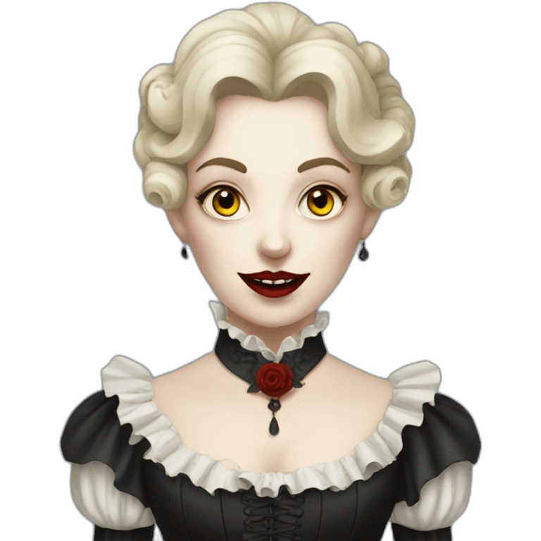 victorian lady vampire emoji