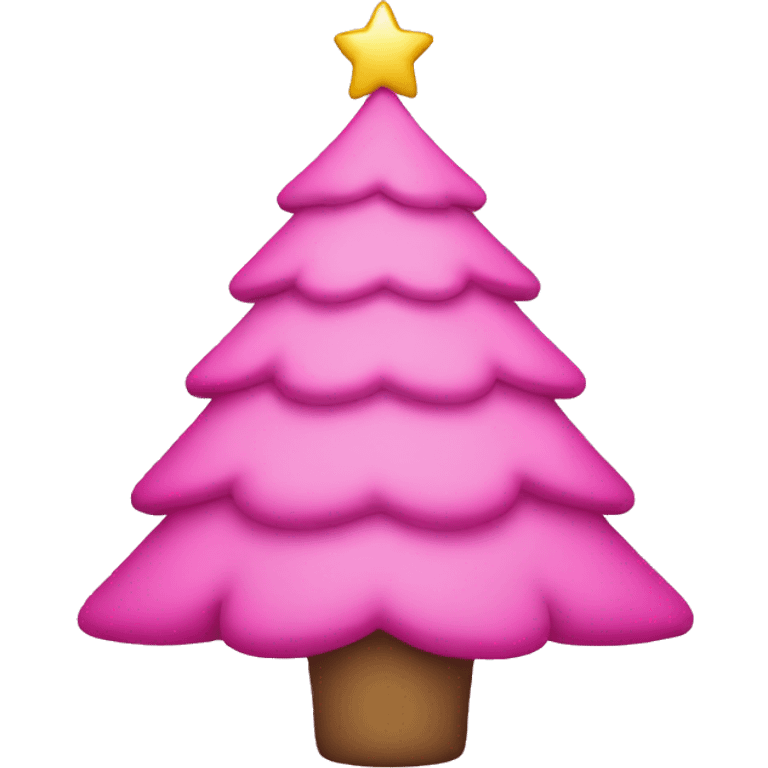 Pink Christmas Tree emoji