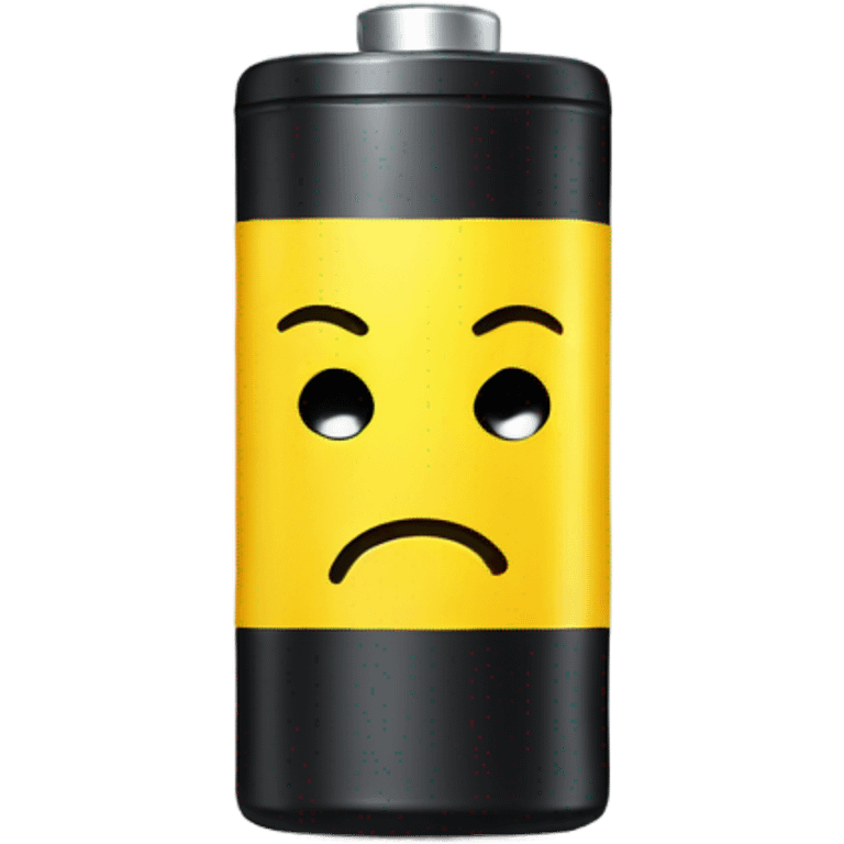 Yellow Sad battery  emoji