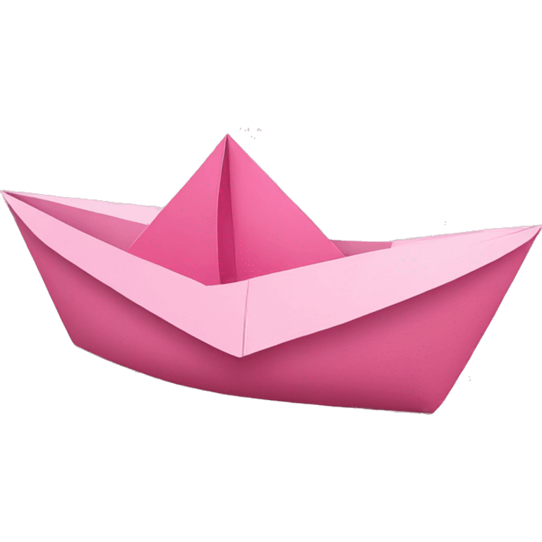 pink paper boat emoji