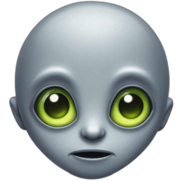 cute grey alien emoji