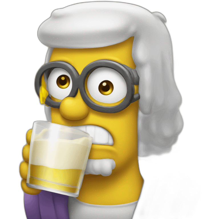 homer drink emoji