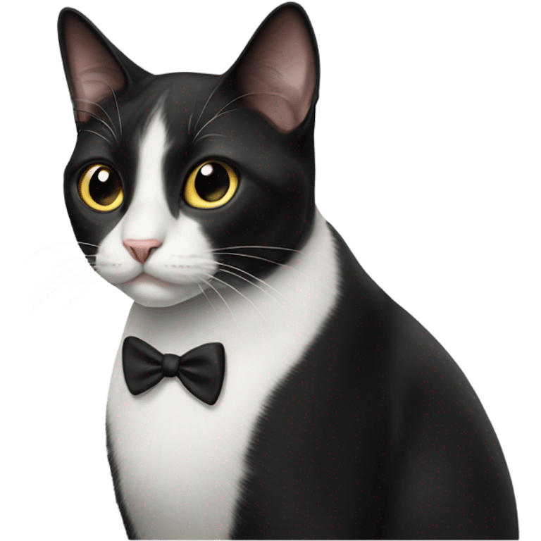 Tuxedo cat emoji