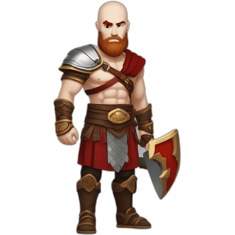 Kratos avec la tête d'hermès dans la main emoji