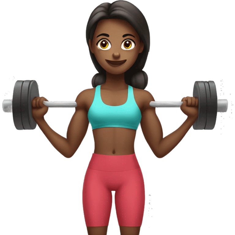 Weight Lifting clean Girl  emoji