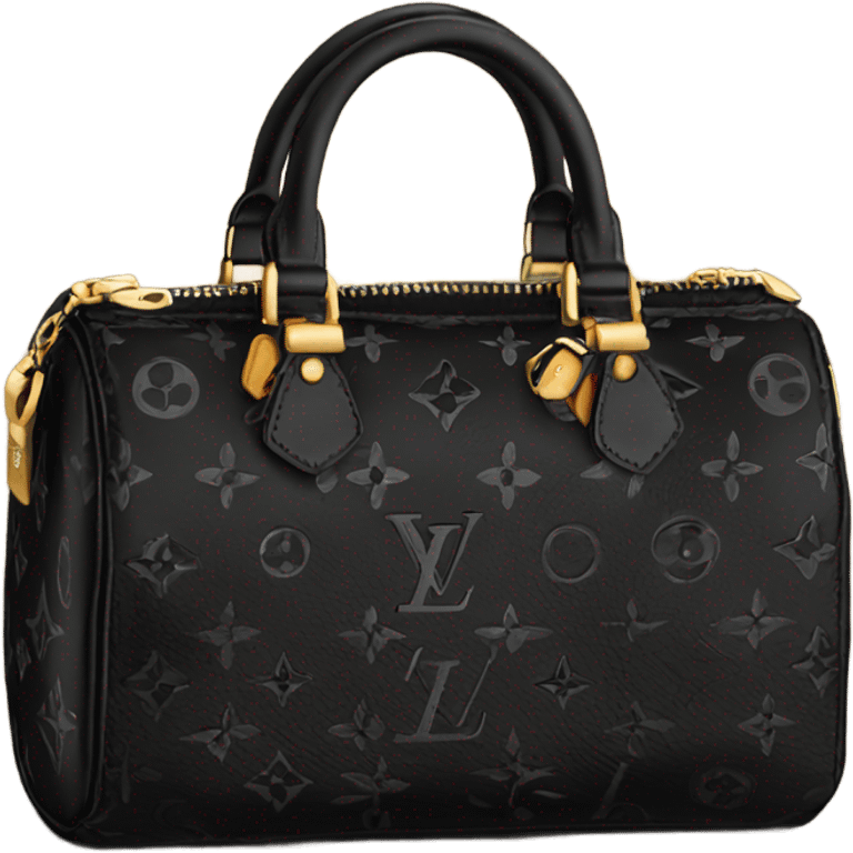 small all black louis vuitton purse emoji