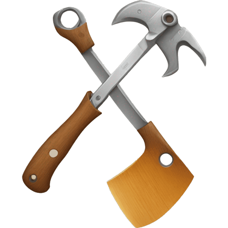 Axe and scissors emoji