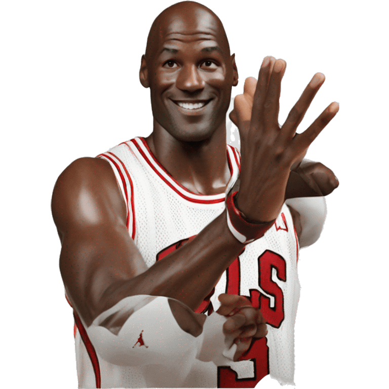 michael jordan giving high five emoji