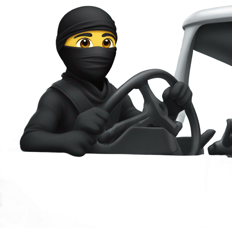 Ninja driving a truck  emoji