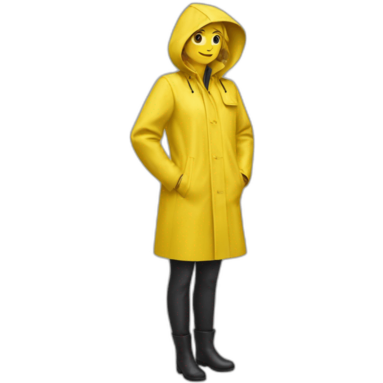 Six's Raincoat - The iconic yellow raincoat emoji