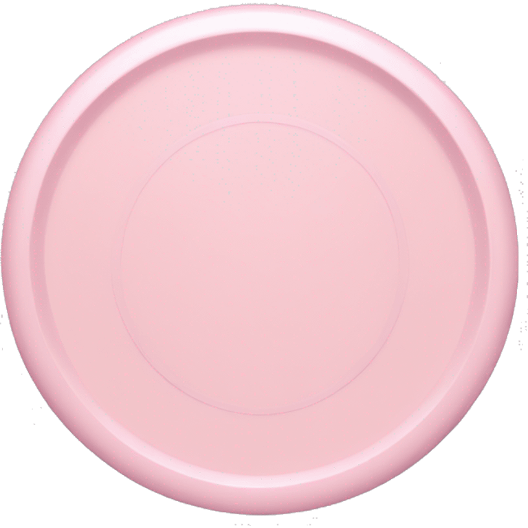 Solid light pink frisbee emoji