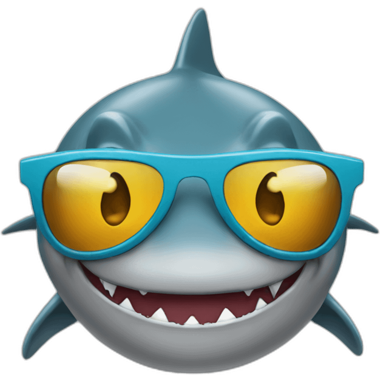 Shark-wearing-sunglasses emoji