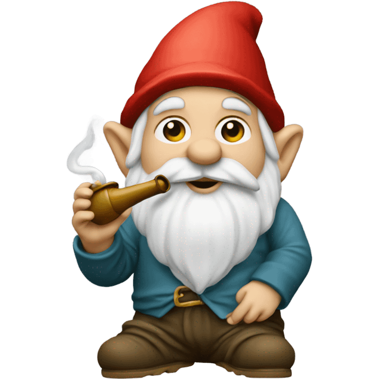 Gnome smoking water pipe  emoji