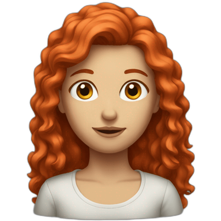 red-haired emoji