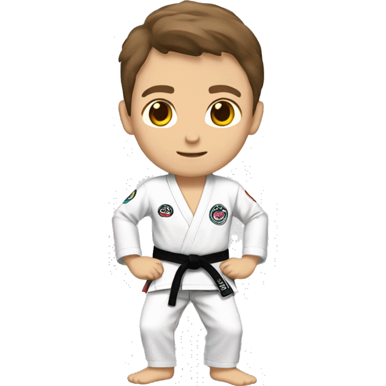 White boy brown hair jiu jitsu moves emoji