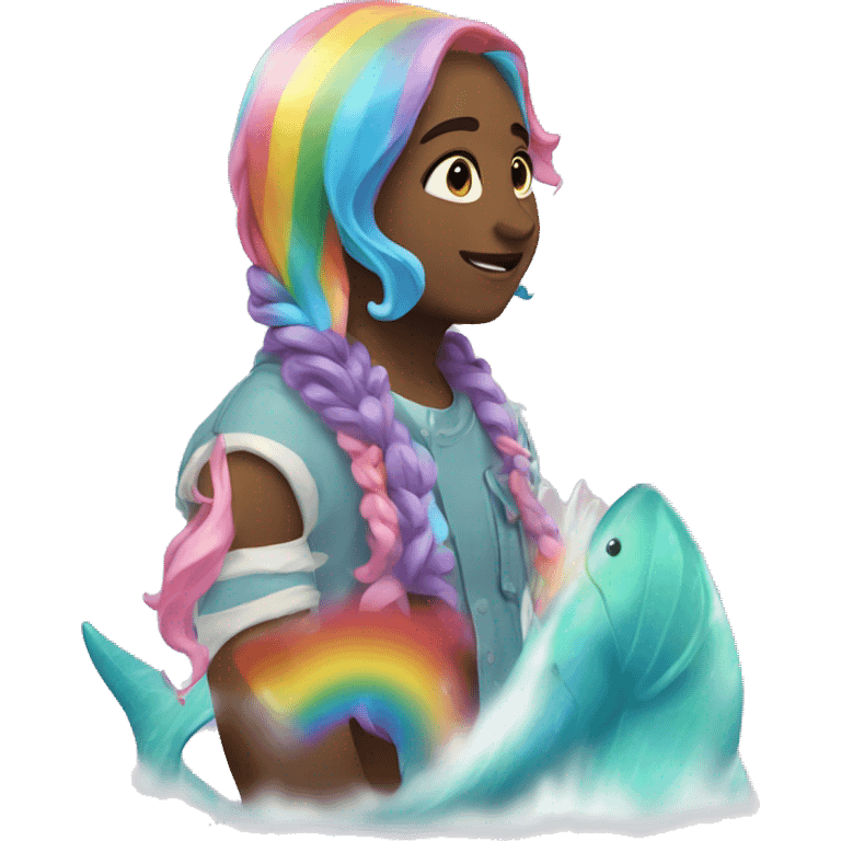 🌈🌊🐬 emoji