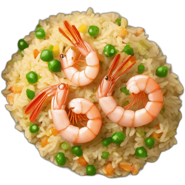 shrimp fried rice emoji