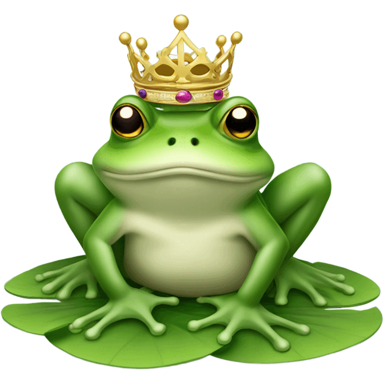 King frog emoji