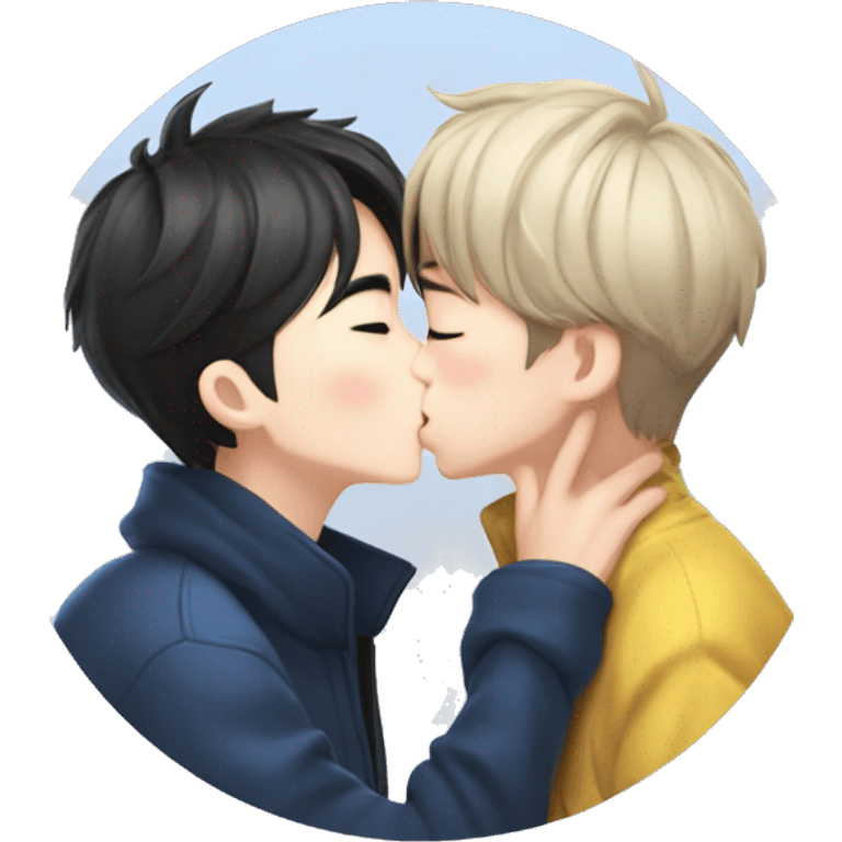 Xiao Zhan kissing Wang Yibo emoji