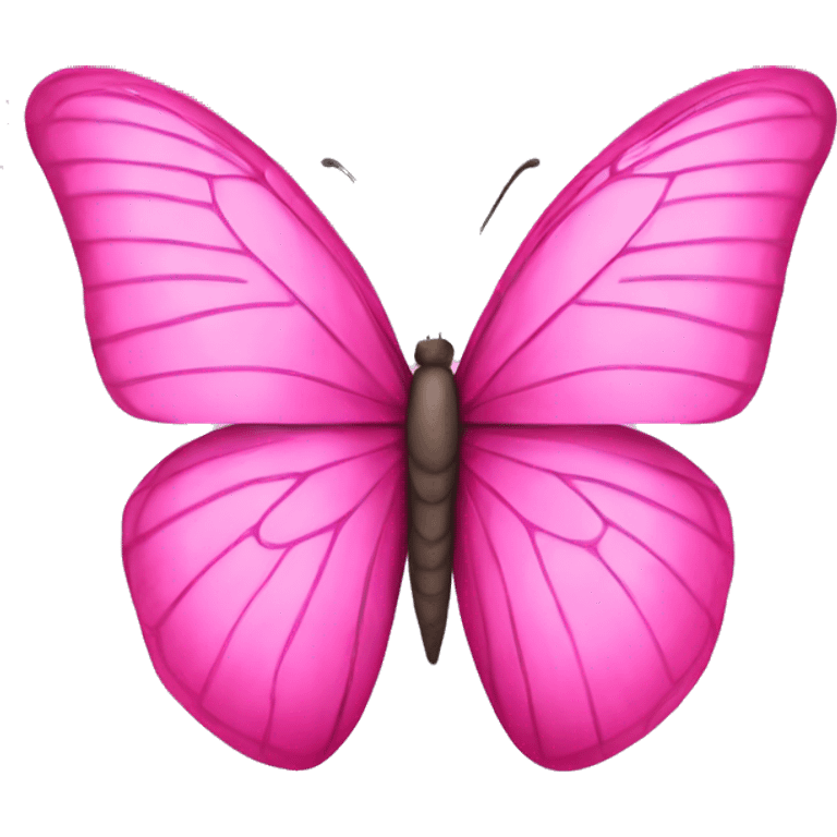 Pink butterfly emoji