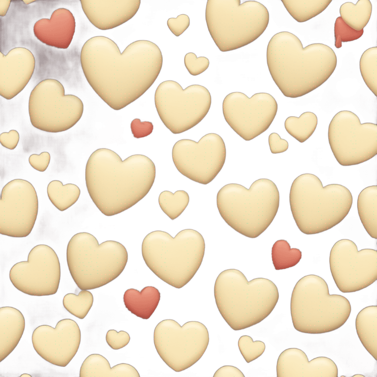 corazón color crema emoji