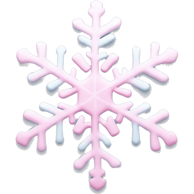 pastel pink snowflake  emoji