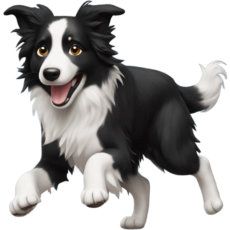 Border collie dancing emoji