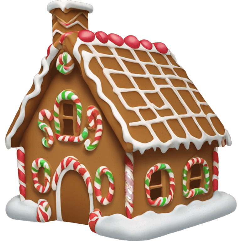 gingerbread house emoji