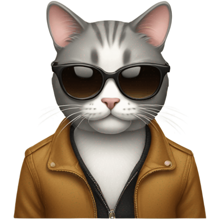 Cat with sunglasses emoji