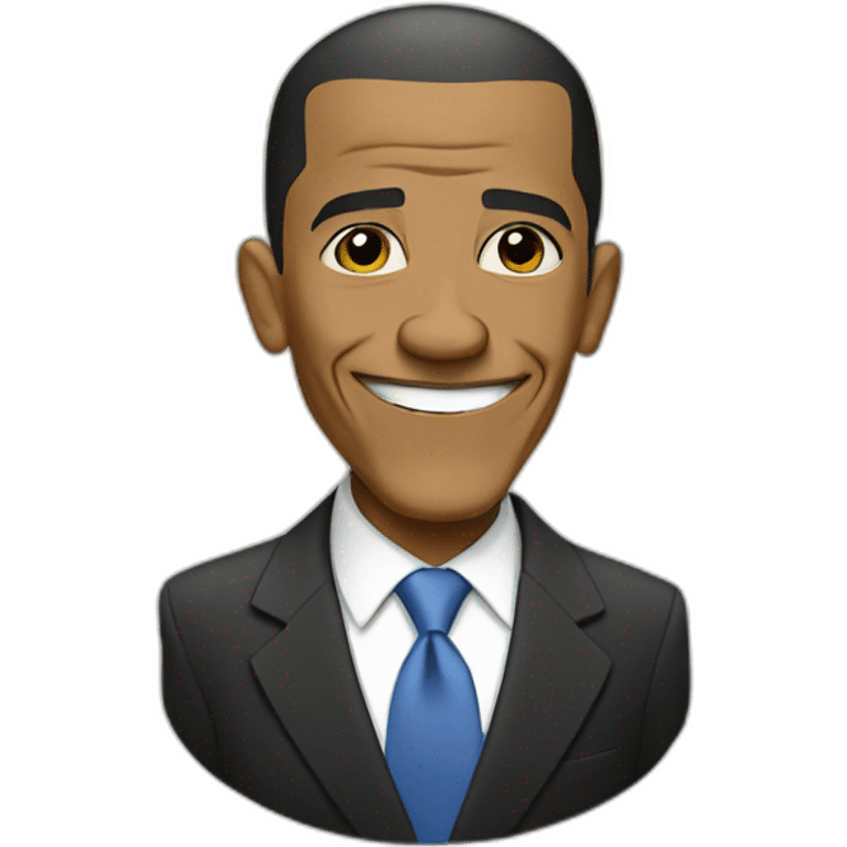 Obama --no emoji iilustration cartoon emoji