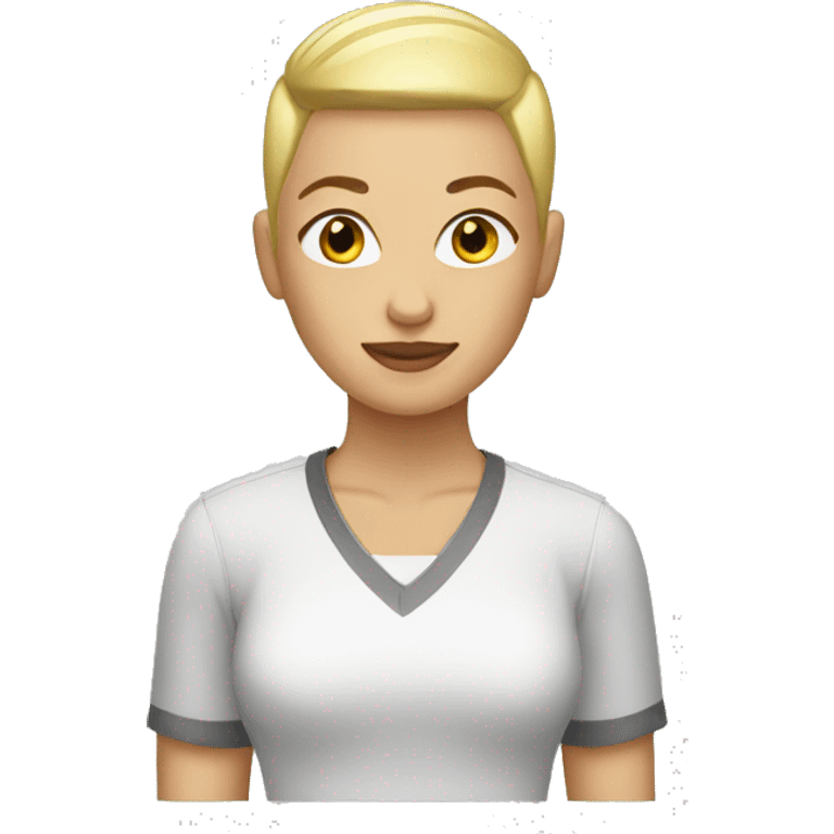 blonde buzzcut emoji