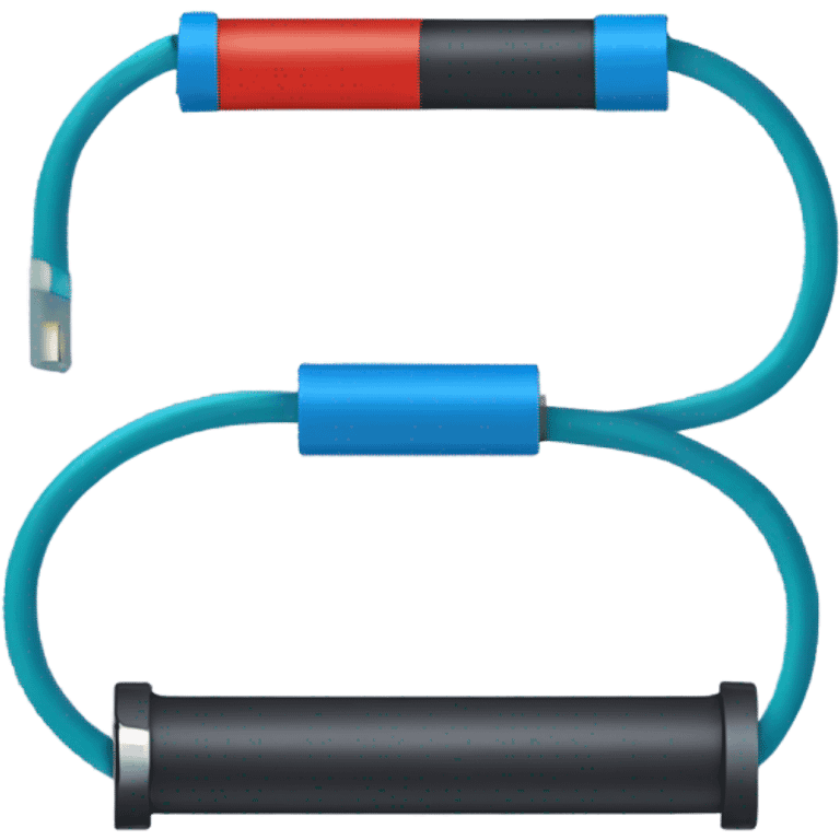 law of ohm: cable positive battery cable resistor cable negative battery emoji