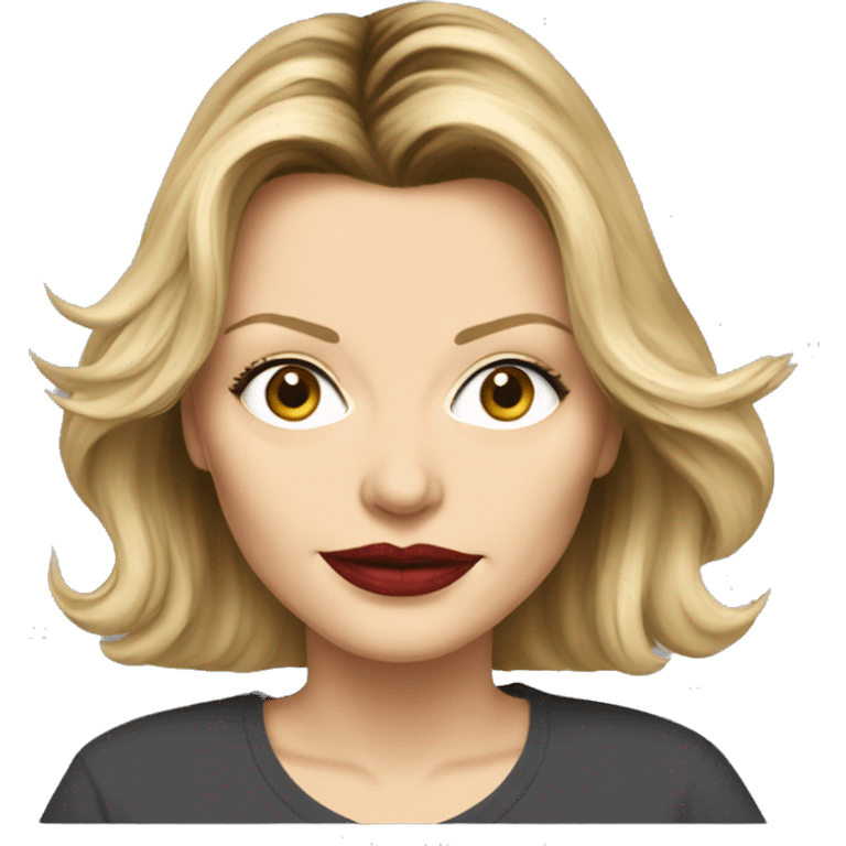 michelle pfeiffer cartoon wearing tee emoji