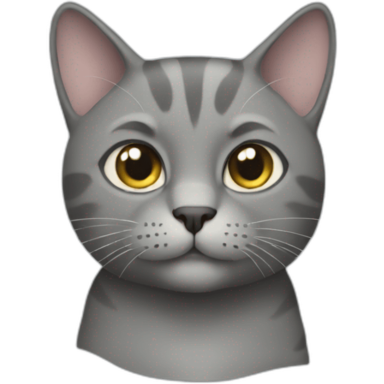 all grey cat emoji