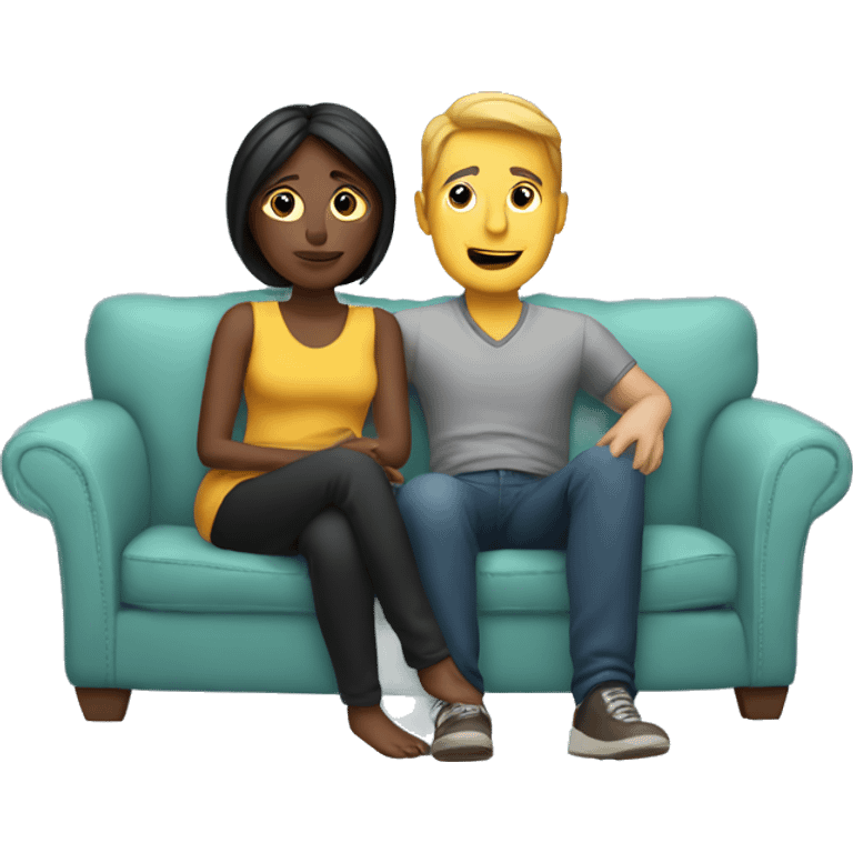 Couple on couch emoji